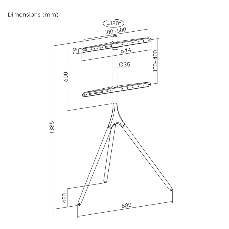 VESA:  600X400