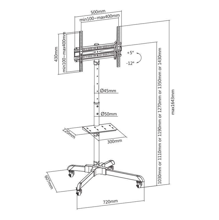 VESA:  400X400