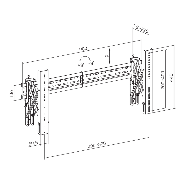 VESA:  800X400