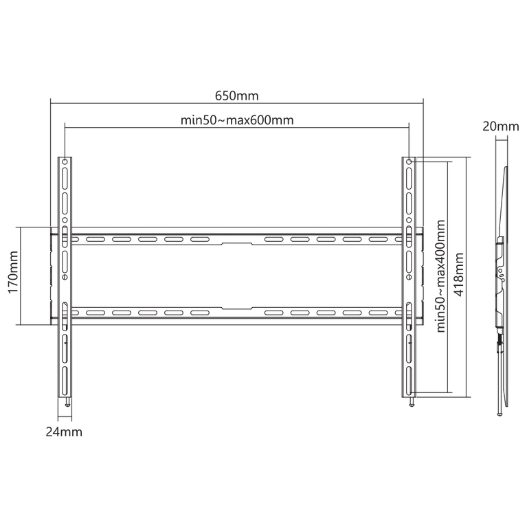 VESA:  600X400