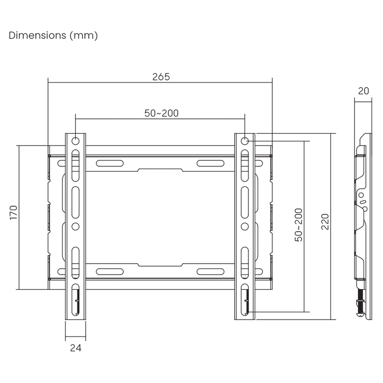 VESA:  200X200