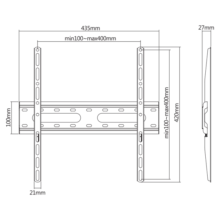 VESA: 400X400