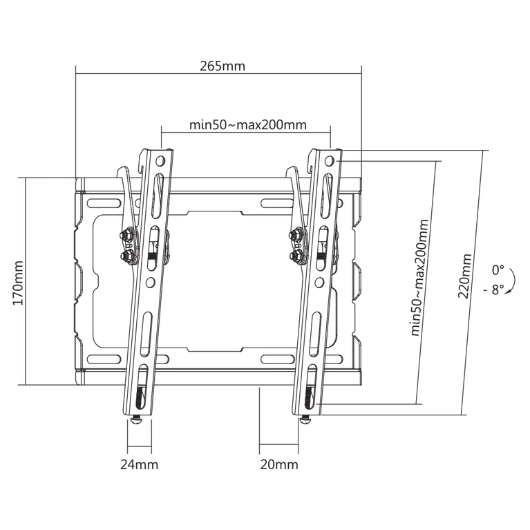 VESA:  200X200
