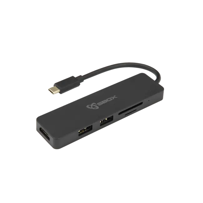 ADAPTER USB TYPE-C -> HDMI/USB-3.0/SD+TF - 5u1