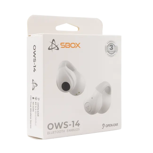 Cuffie + microfono SBOX Bluetooth EB-OWS14 Bianco