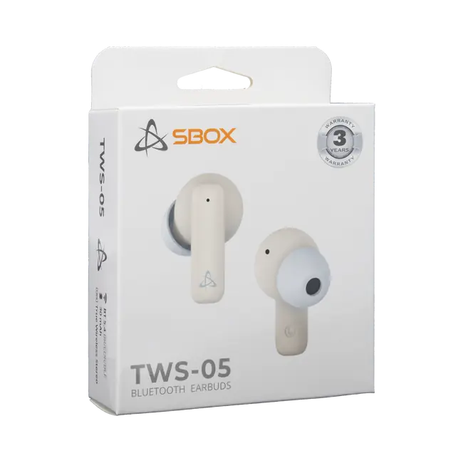 EARBUDS Slušalice + mikrofon SBOX Bluetooth EB-TWS05 Bež