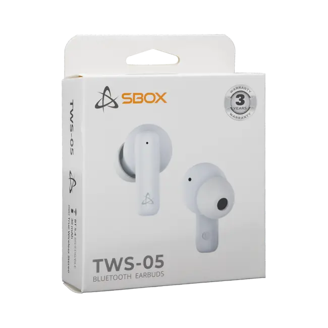 EARBUDS Slušalice + mikrofon SBOX Bluetooth EB-TWS05 Bijela