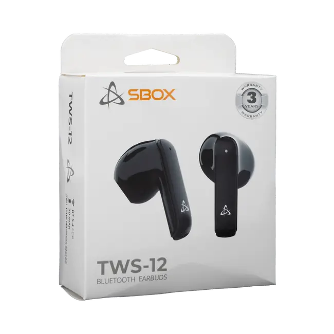 EARBUDS Slušalice + mikrofon SBOX Bluetooth EB-TWS12 Crne