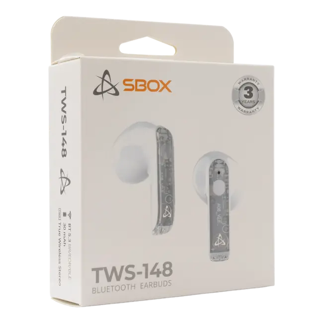 EARBUDS Slušalice + mikrofon SBOX Bluetooth EB-TWS148 Bijele