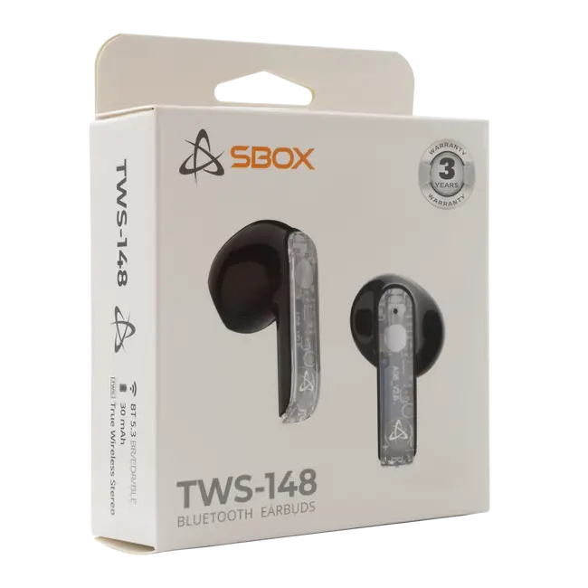 EARBUDS Slušalice + mikrofon SBOX Bluetooth EB-TWS148 Crne