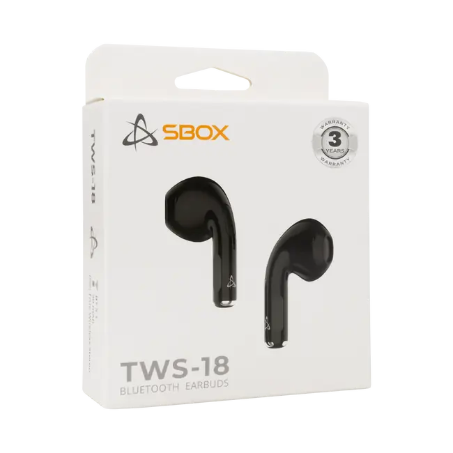 EARBUDS Slušalice + mikrofon SBOX Bluetooth EB-TWS18 Crne