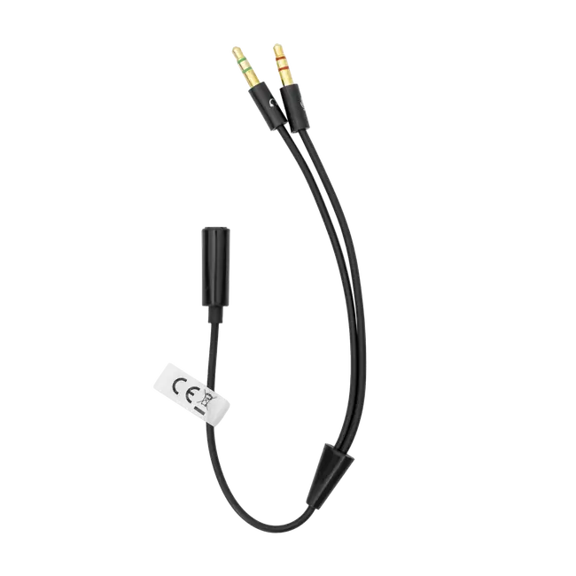 ADAPTER 3.5 mm Ženski 4-Pin - 2 X 3.5 mm Muški 3-Pin