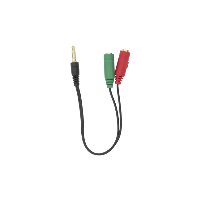 ADAPTER 2 x 3.5 mm Ženski 3-Pin - 3.5 mm Muški 4-Pin / RETAIL