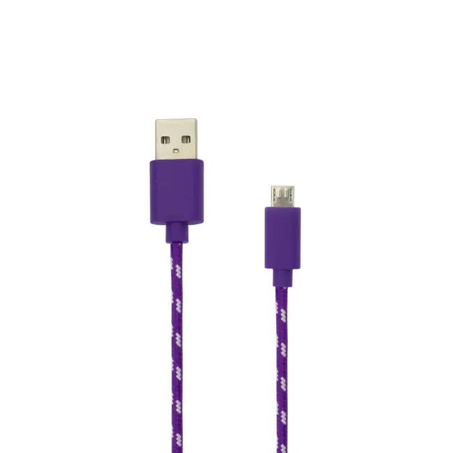 Kabel USB A Stecker -> MICRO USB Stecker 1 m Lila/RETAIL