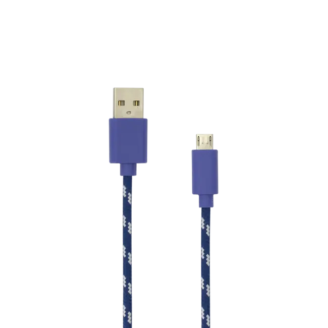 KABEL USB A Muški -> MICRO USB Muški 1 m Plavi