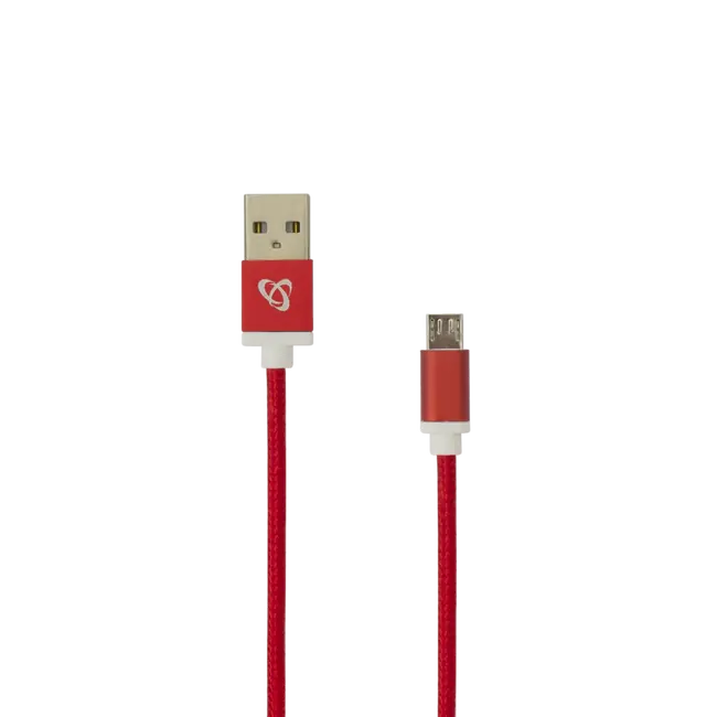 KABEL USB A Muški -> MICRO USB Muški 1.5 m Crveni