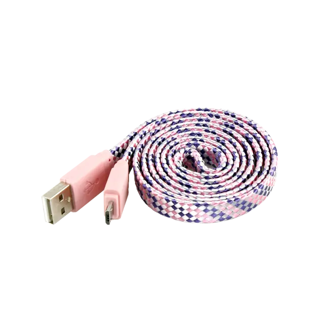KABEL SBOX USB->MICRO USB M/M 1M ColorFull Roza