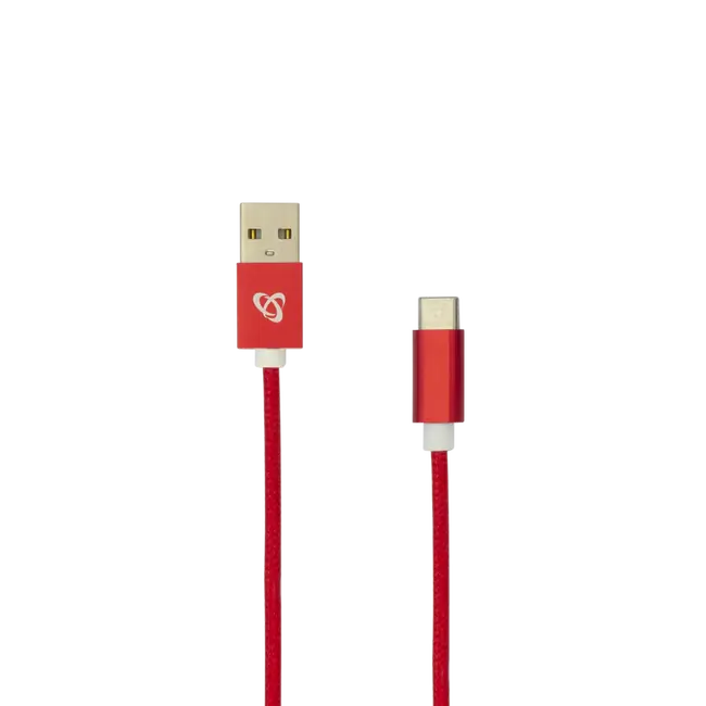 KABEL USB Muški -> TYPE-C Muški 1.5 m Crveni
