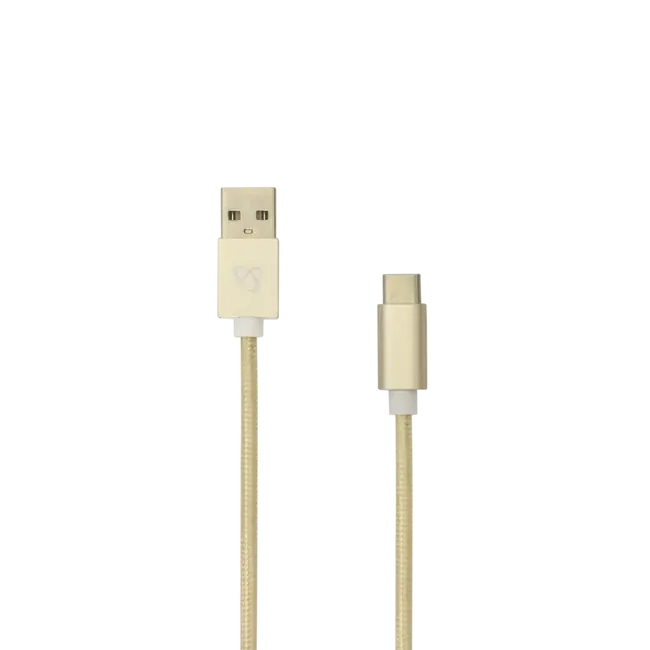 Kabel USB Stecker -> TYPE-C Stecker 1.5 m Gold