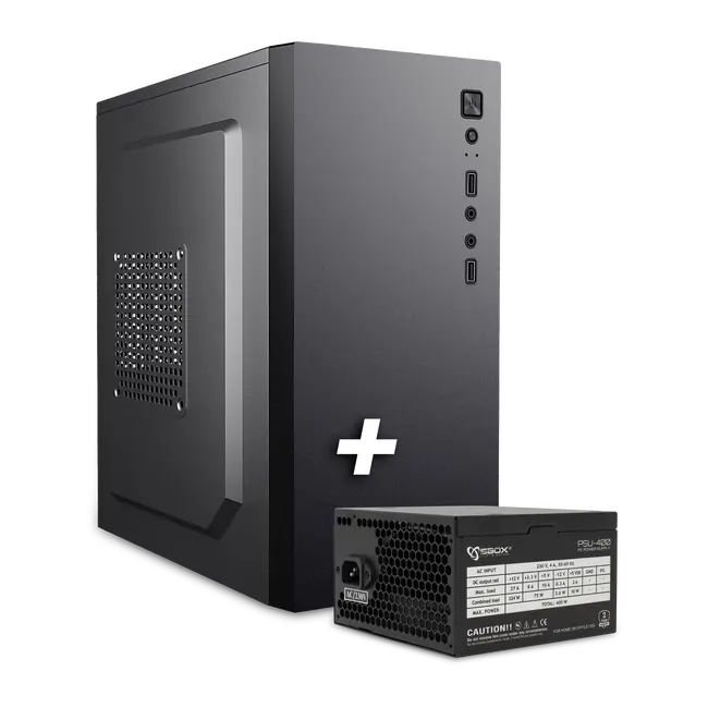 KUĆIŠTE SBOX PCC-12 microATX + NAPAJANJE PSU-400