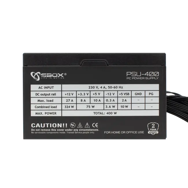 KUĆIŠTE SBOX PCC-180 ATX + NAPAJANJE PSU-400