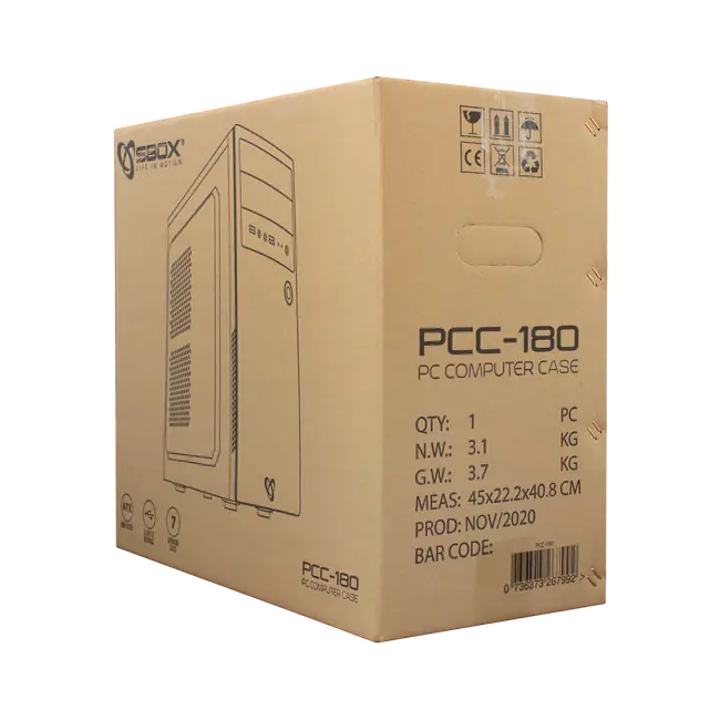 KUĆIŠTE SBOX PCC-180 ATX + NAPAJANJE PSU-400