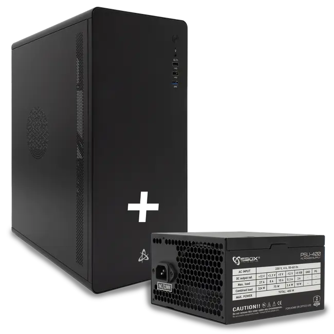 KUĆIŠTE SBOX PCC-500B ATX + NAPAJANJE PSU-400