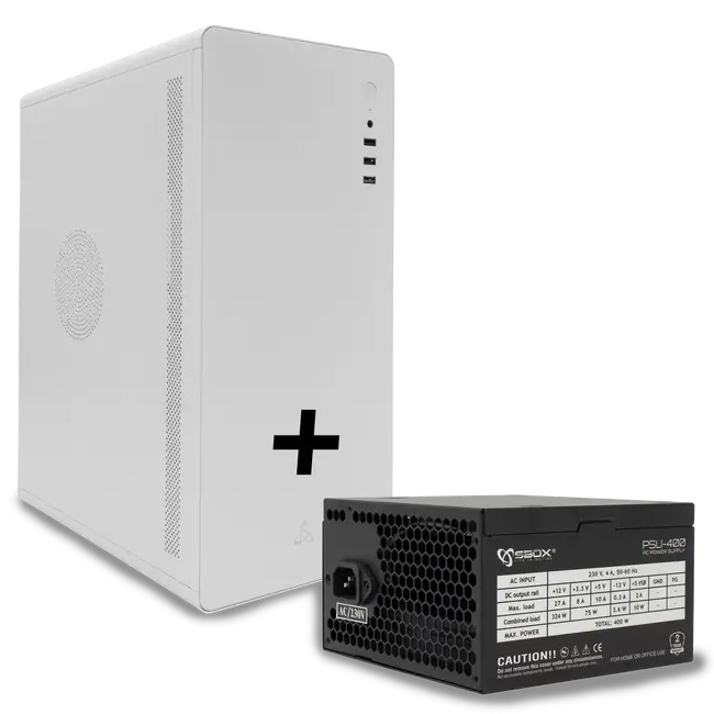 Case SBOX PCC-500W ATX + Alimentatore PSU-400