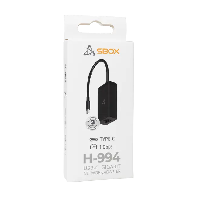 MREŽNI ADAPTER SBOX H-994 USB-C na Gigabit Ethernet