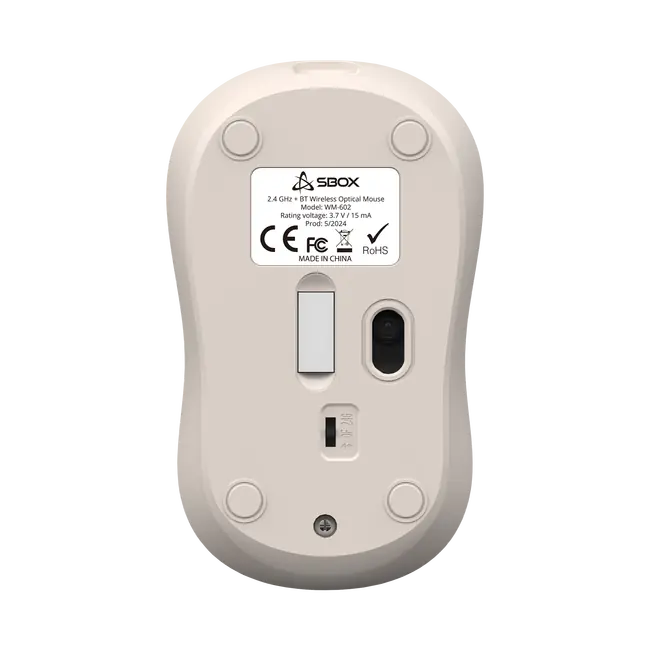 MIŠ SBOX WM-602 Bež Bežični