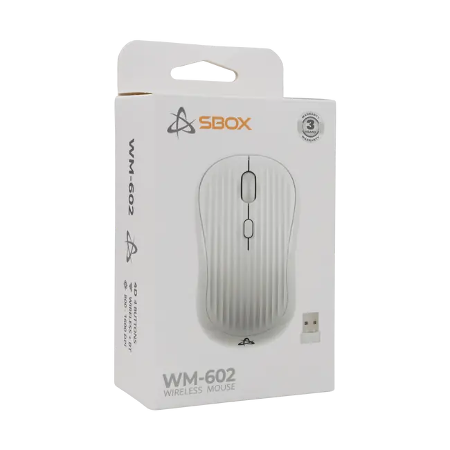 MIŠ SBOX WM-602 Bijeli Bežični