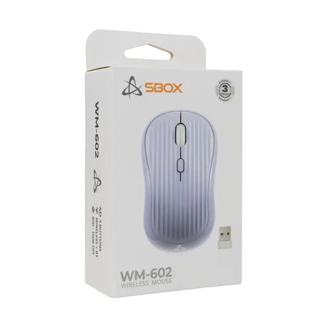MIŠ SBOX WM-602 Ljubičasti Bežični