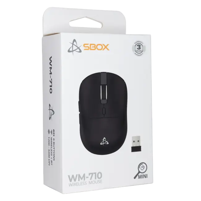 MIŠ SBOX WM-710 Crni Bežični