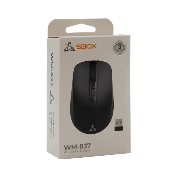 MIŠ SBOX WM-837 Crni / Bežični