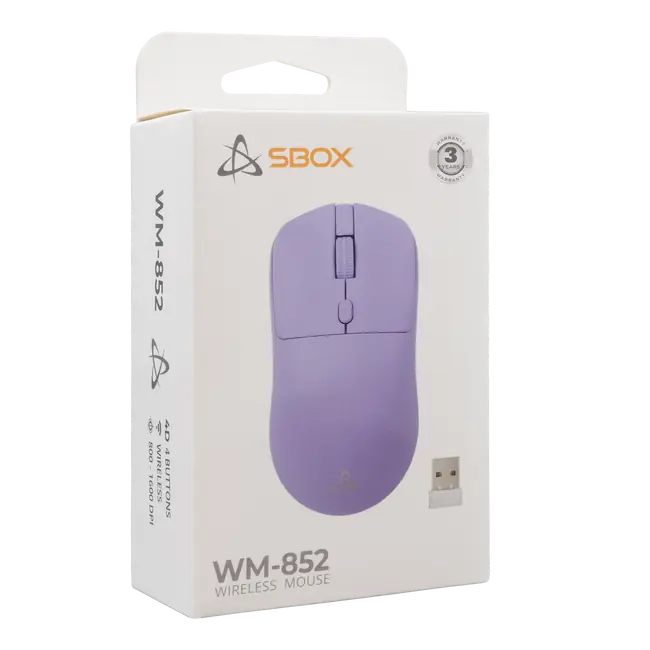 MIŠ SBOX WM-852 Ljubičasti Bežični