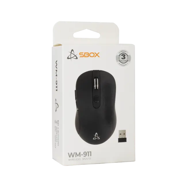 BEŽIČNI MIŠ SBOX WM-911 Crni
