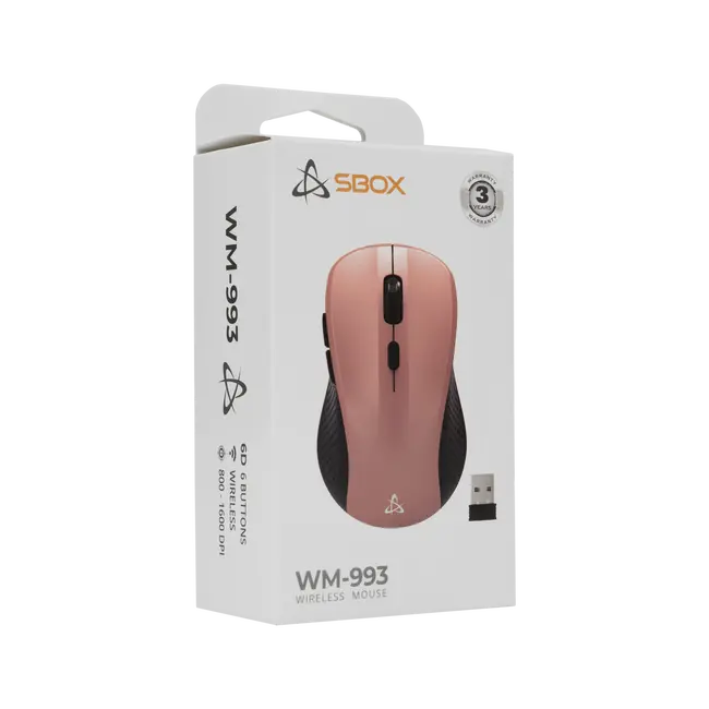 BEŽIČNI MIŠ SBOX WM-993 Rozi