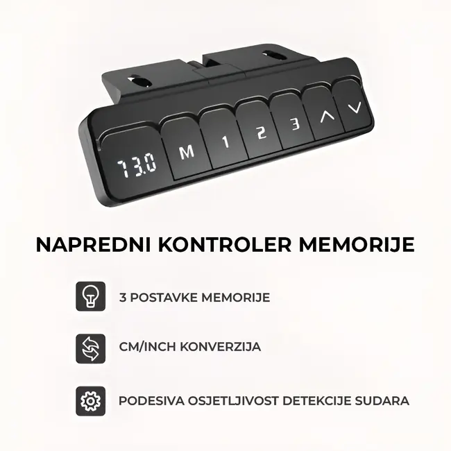 NOGE ZA STOL SBOX MD-112 CRNA - 1 motor