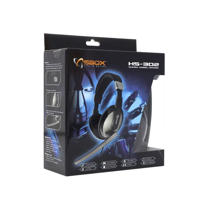 Headset + Mikrofon SBOX HS-302