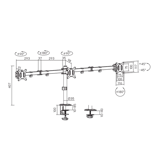STOLNI STALAK SBOX LCD-352/3-2