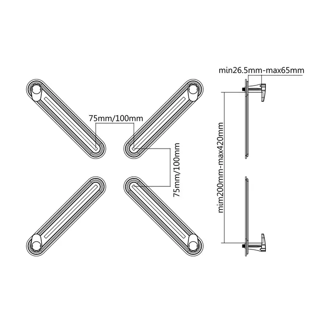 SBOX NON VESA MOUNT ADAPTER