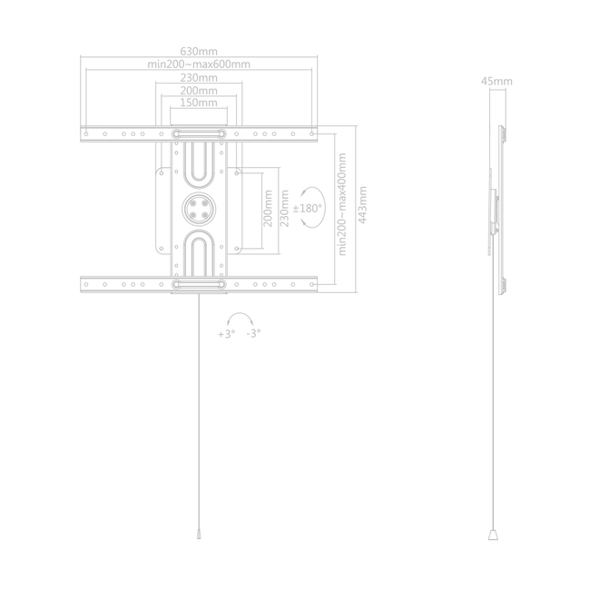 WALL STAND SBOX PLB-1246F