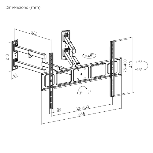 WALL STAND SBOX PLB-1348-2