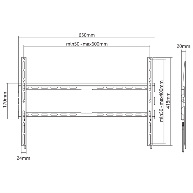 ZIDNI STALAK SBOX PLB-2264F-2