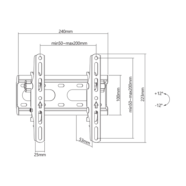 ZIDNI STALAK SBOX PLB-2522T-2