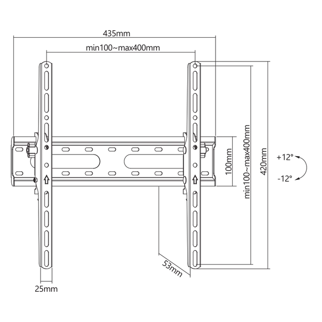 ZIDNI STALAK SBOX PLB-2544T-2