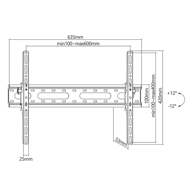 ZIDNI STALAK SBOX PLB-2546T-2