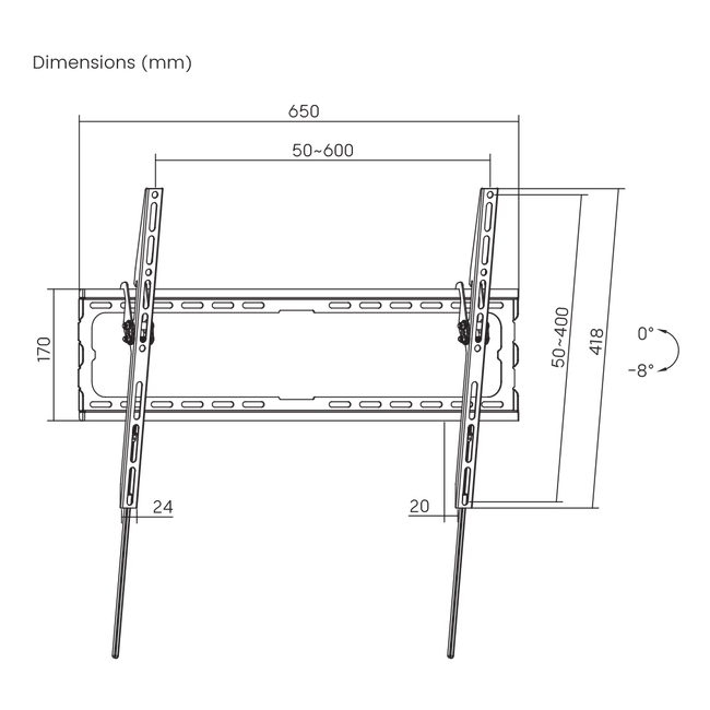 ZIDNI STALAK SBOX PLB-3446T-2