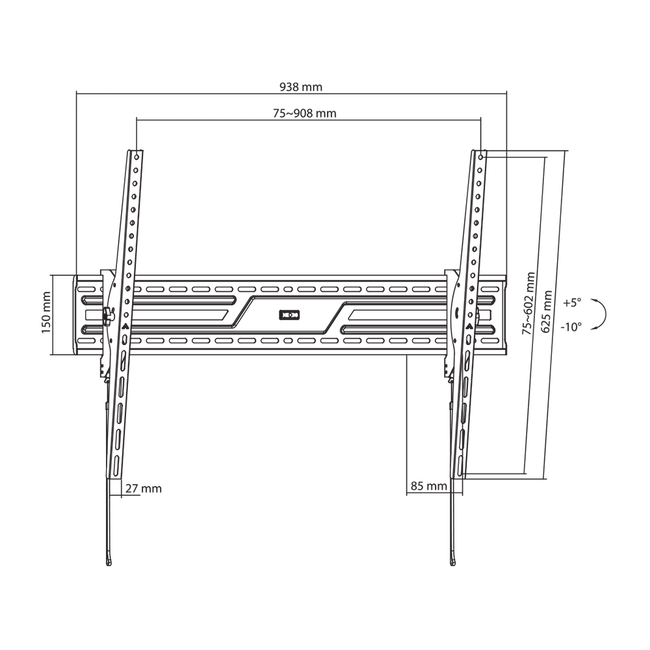 ZIDNI STALAK SBOX PLB-4269T-2