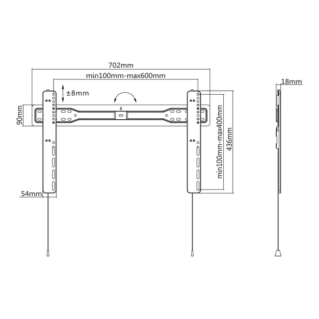 De pared Soporte SBOX PLB-5746F